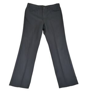 Vintage 80s 90s Levi's Black Polyester Dress Pants Men's W36 L30 Straight 1989